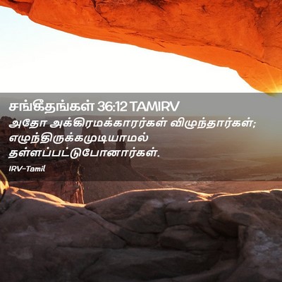 Picture 02 - சங்கீதங்கள் 36:12 TAMIRV - அதோ - Bible Verse Picture