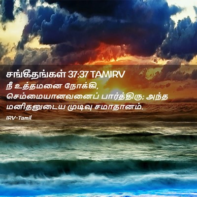 Picture 02 - சங்கீதங்கள் 37:37 TAMIRV - நீ உத்தமனை நோக்கி, - Bible Verse Picture