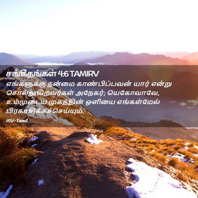 Picture 02 - சங்கீதங்கள் 4:6 TAMIRV - எங்களுக்கு நன்மை - Bible Verse Picture
