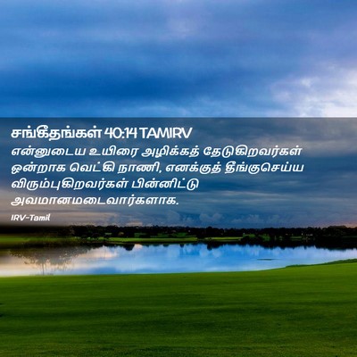 Picture 02 - சங்கீதங்கள் 40:14 TAMIRV - என்னுடைய உயிரை - Bible Verse Picture