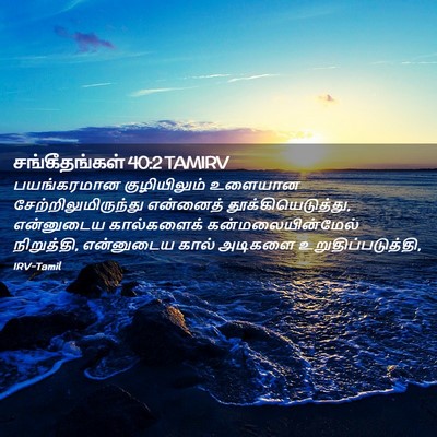 Picture 02 - சங்கீதங்கள் 40:2 TAMIRV - பயங்கரமான - Bible Verse Picture