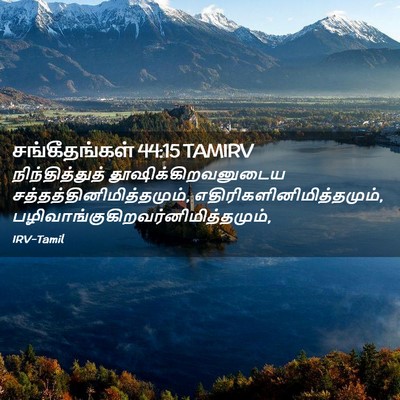 Picture 02 - சங்கீதங்கள் 44:15 TAMIRV - நிந்தித்துத் - Bible Verse Picture