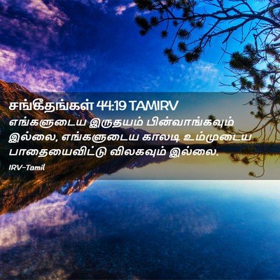 Picture 02 - சங்கீதங்கள் 44:19 TAMIRV - எங்களுடைய இருதயம் - Bible Verse Picture