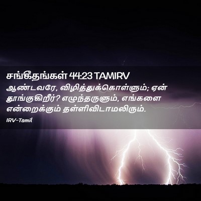 Picture 02 - சங்கீதங்கள் 44:23 TAMIRV - ஆண்டவரே, - Bible Verse Picture