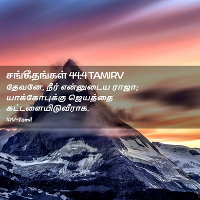 Picture 02 - சங்கீதங்கள் 44:4 TAMIRV - தேவனே, நீர் - Bible Verse Picture