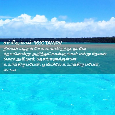 Picture 02 - சங்கீதங்கள் 46:10 TAMIRV - நீங்கள் யுத்தம் - Bible Verse Picture