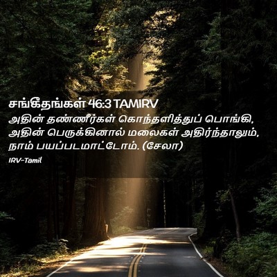 Picture 02 - சங்கீதங்கள் 46:3 TAMIRV - அதின் தண்ணீர்கள் - Bible Verse Picture