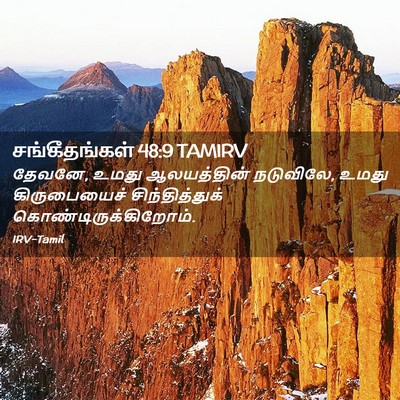 Picture 02 - சங்கீதங்கள் 48:9 TAMIRV - தேவனே, உமது - Bible Verse Picture
