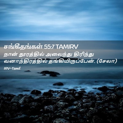Picture 02 - சங்கீதங்கள் 55:7 TAMIRV - நான் தூரத்தில் - Bible Verse Picture
