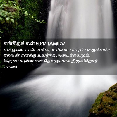 Picture 02 - சங்கீதங்கள் 59:17 TAMIRV - என்னுடைய பெலனே, - Bible Verse Picture