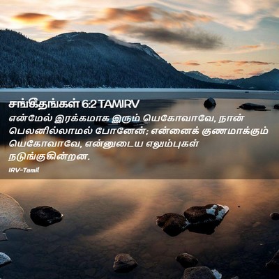 Picture 02 - சங்கீதங்கள் 6:2 TAMIRV - என்மேல் இரக்கமாக - Bible Verse Picture