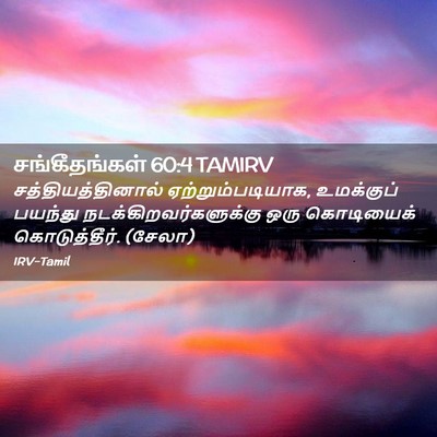 Picture 02 - சங்கீதங்கள் 60:4 TAMIRV - சத்தியத்தினால் - Bible Verse Picture