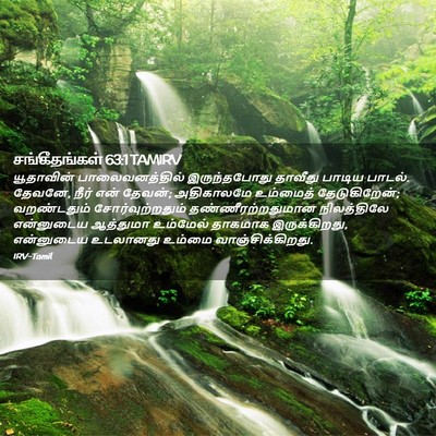 Picture 02 - சங்கீதங்கள் 63:1 TAMIRV - யூதாவின் - Bible Verse Picture