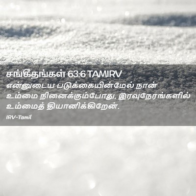 Picture 02 - சங்கீதங்கள் 63:6 TAMIRV - என்னுடைய - Bible Verse Picture