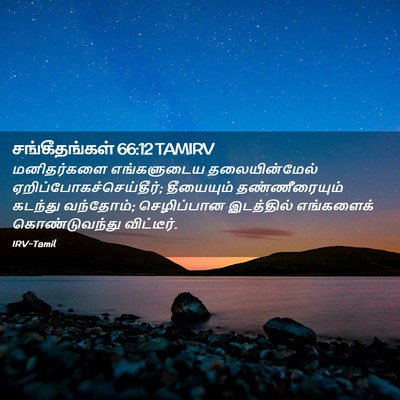 Picture 02 - சங்கீதங்கள் 66:12 TAMIRV - மனிதர்களை - Bible Verse Picture