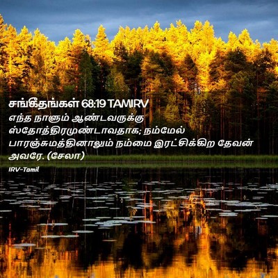 Picture 02 - சங்கீதங்கள் 68:19 TAMIRV - எந்த நாளும் - Bible Verse Picture
