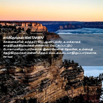 Picture 02 - சங்கீதங்கள் 69:6 TAMIRV - சேனைகளின் - Bible Verse Picture