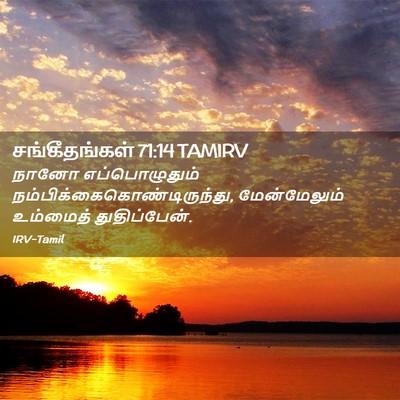 Picture 02 - சங்கீதங்கள் 71:14 TAMIRV - நானோ எப்பொழுதும் - Bible Verse Picture