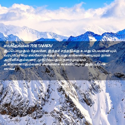 Picture 02 - சங்கீதங்கள் 71:18 TAMIRV - இப்பொழுதும் - Bible Verse Picture