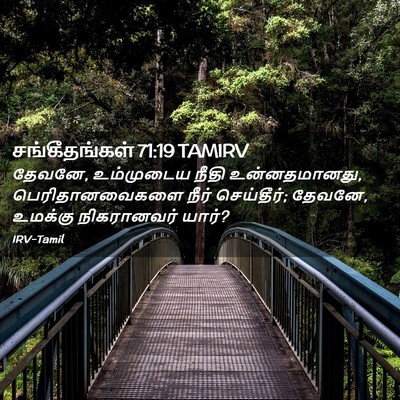 Picture 02 - சங்கீதங்கள் 71:19 TAMIRV - தேவனே, உம்முடைய - Bible Verse Picture