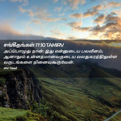 Picture 02 - சங்கீதங்கள் 77:10 TAMIRV - அப்பொழுது நான்: - Bible Verse Picture