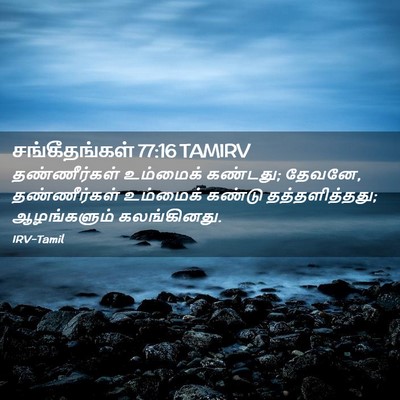 Picture 02 - சங்கீதங்கள் 77:16 TAMIRV - தண்ணீர்கள் - Bible Verse Picture