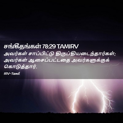 Picture 02 - சங்கீதங்கள் 78:29 TAMIRV - அவர்கள் - Bible Verse Picture