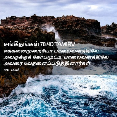 Picture 02 - சங்கீதங்கள் 78:40 TAMIRV - எத்தனைமுறையோ - Bible Verse Picture