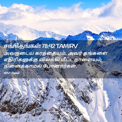 Picture 02 - சங்கீதங்கள் 78:42 TAMIRV - அவருடைய - Bible Verse Picture
