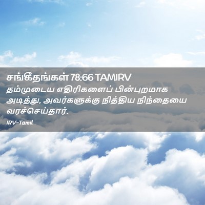 Picture 02 - சங்கீதங்கள் 78:66 TAMIRV - தம்முடைய - Bible Verse Picture