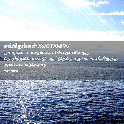 Picture 02 - சங்கீதங்கள் 78:70 TAMIRV - தம்முடைய - Bible Verse Picture