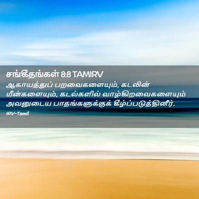 Picture 02 - சங்கீதங்கள் 8:8 TAMIRV - ஆகாயத்துப் - Bible Verse Picture