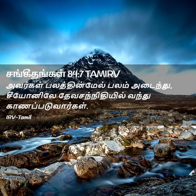 Picture 02 - சங்கீதங்கள் 84:7 TAMIRV - அவர்கள் - Bible Verse Picture