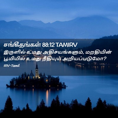 Picture 02 - சங்கீதங்கள் 88:12 TAMIRV - இருளில் உமது - Bible Verse Picture