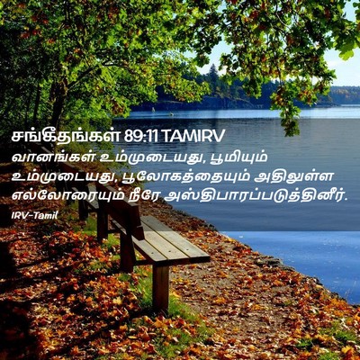 Picture 02 - சங்கீதங்கள் 89:11 TAMIRV - வானங்கள் - Bible Verse Picture