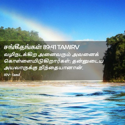 Picture 02 - சங்கீதங்கள் 89:41 TAMIRV - வழிநடக்கிற - Bible Verse Picture