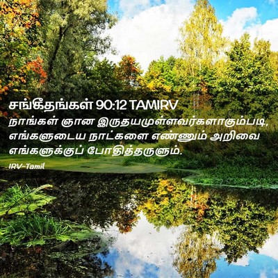 Picture 02 - சங்கீதங்கள் 90:12 TAMIRV - நாங்கள் ஞான - Bible Verse Picture