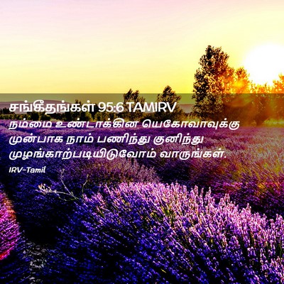 Picture 02 - சங்கீதங்கள் 95:6 TAMIRV - நம்மை உண்டாக்கின - Bible Verse Picture