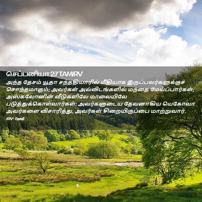 Picture 02 - செப்பனியா 2:7 TAMIRV - அந்த தேசம் யூதா - Bible Verse Picture