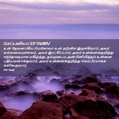 Picture 02 - செப்பனியா 3:17 TAMIRV - உன் தேவனாகிய - Bible Verse Picture