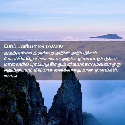 Picture 02 - செப்பனியா 3:3 TAMIRV - அதற்குள்ளே - Bible Verse Picture