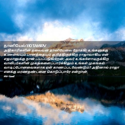Picture 02 - தானியேல் 1:10 TAMIRV - அதிகாரிகளின் - Bible Verse Picture