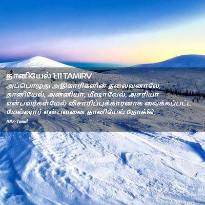 Picture 02 - தானியேல் 1:11 TAMIRV - அப்பொழுது - Bible Verse Picture