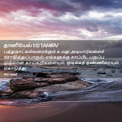 Picture 02 - தானியேல் 1:12 TAMIRV -  - Bible Verse Picture