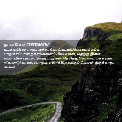 Picture 02 - தானியேல் 11:15 TAMIRV - வடக்குதிசை ராஜா - Bible Verse Picture
