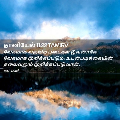 Picture 02 - தானியேல் 11:22 TAMIRV - வேகமாக வருகிற - Bible Verse Picture