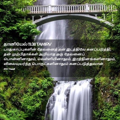 Picture 02 - தானியேல் 11:38 TAMIRV - பாதுகாப்புகளின் - Bible Verse Picture