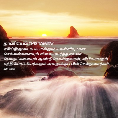 Picture 02 - தானியேல் 11:43 TAMIRV - எகிப்தினுடைய - Bible Verse Picture