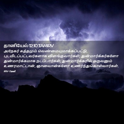 Picture 02 - தானியேல் 12:10 TAMIRV - அநேகர் சுத்தமும் - Bible Verse Picture