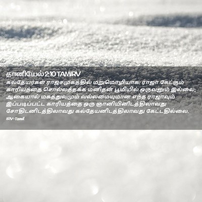 Picture 02 - தானியேல் 2:10 TAMIRV - கல்தேயர்கள் - Bible Verse Picture